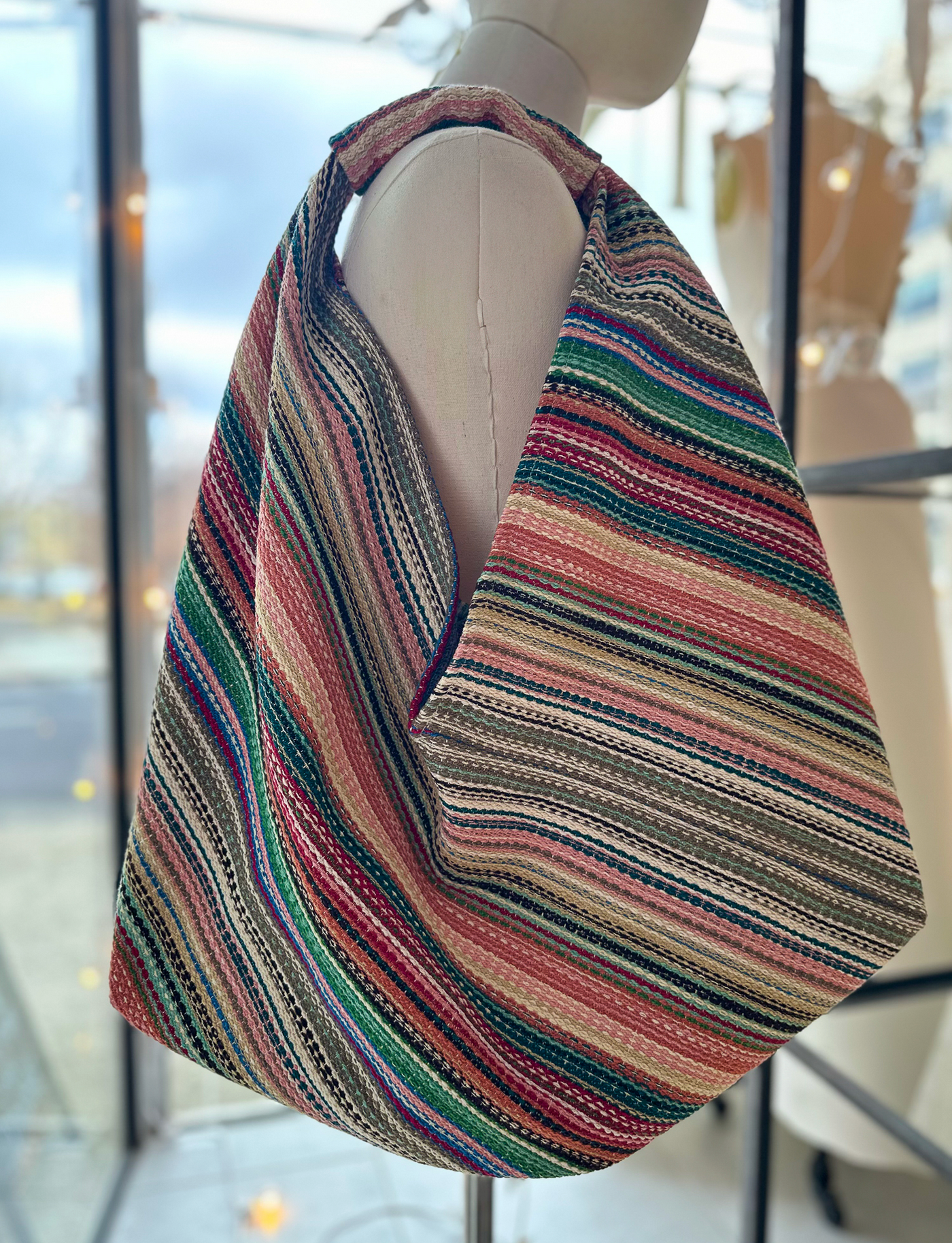 MULTI-STRIPE ORIGAMI BAG – Vecina