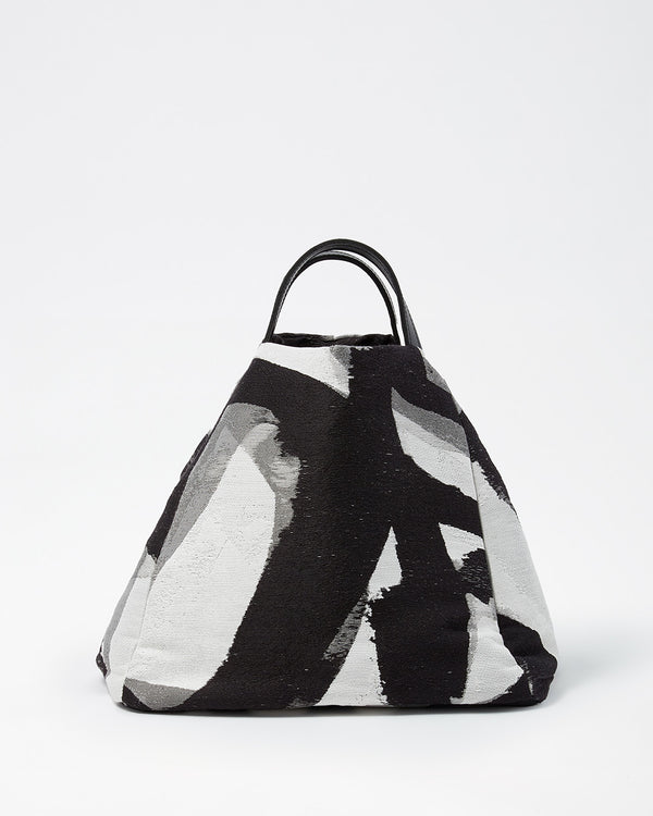 ERIN Spray Paint Black and White Tote